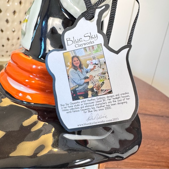 Halloween Witches House candle holder. Blue sky clay works by Heather Goldmine - Picture 14 of 15